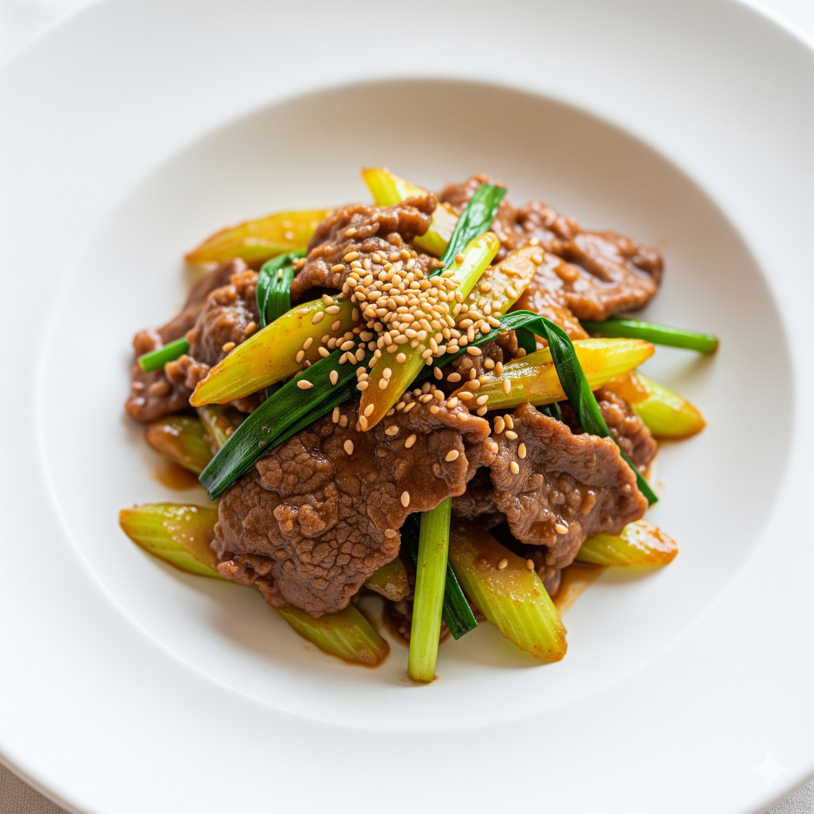 이연복 셀러리 대파 소고기볶음 이미지